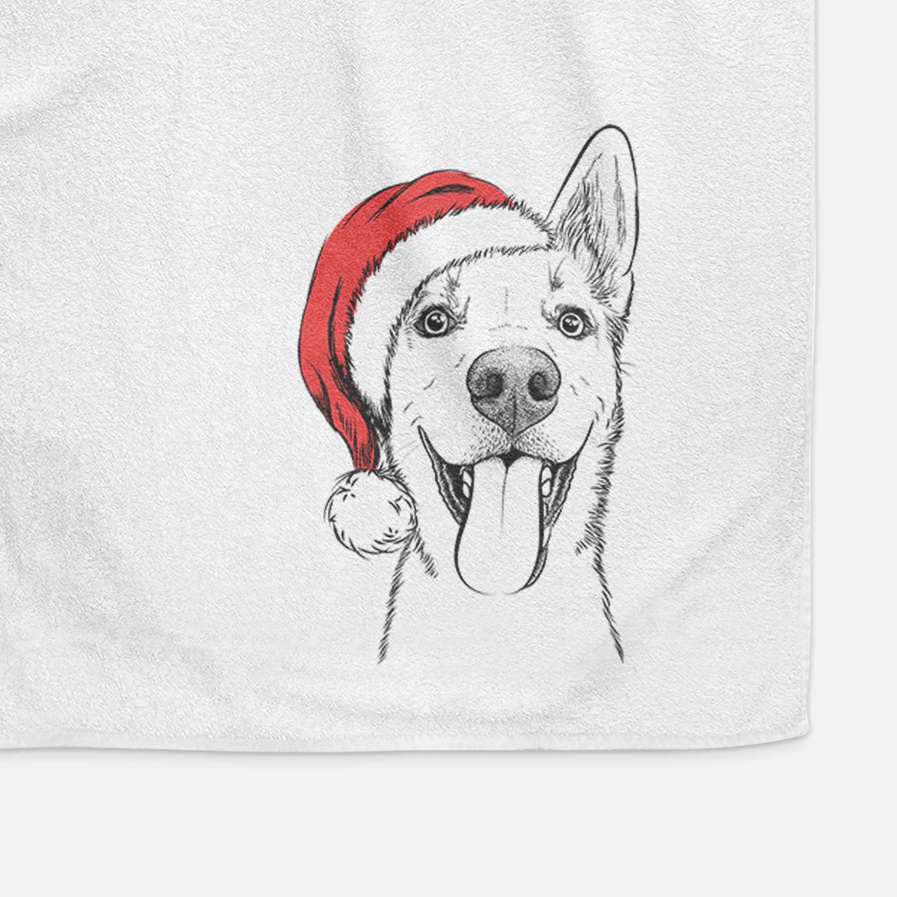 Arlo the Husky Shepherd Mix Decorative Hand Towel