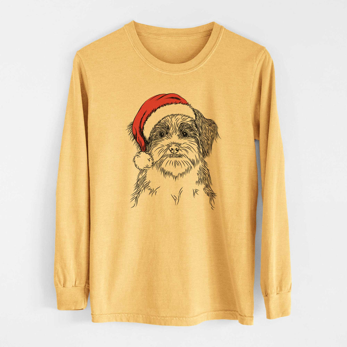 Santa Asa the Havanese - Heavyweight 100% Cotton Long Sleeve