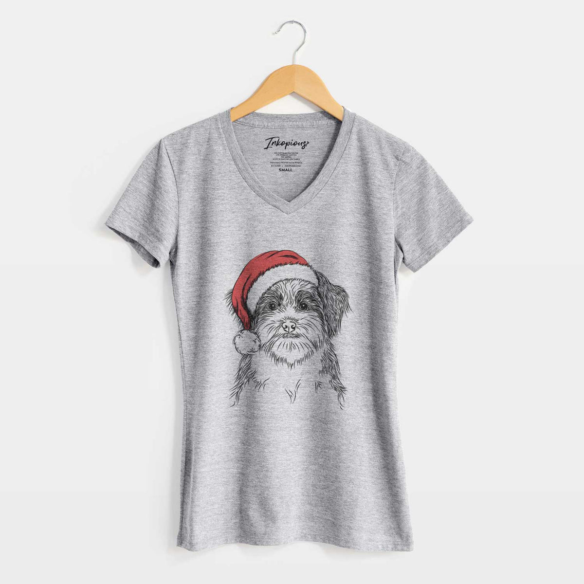 Santa Asa the Havanese - Women's V-neck Shirt