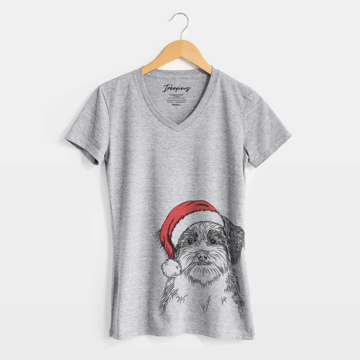 Santa Asa the Havanese - Women's V-neck Shirt