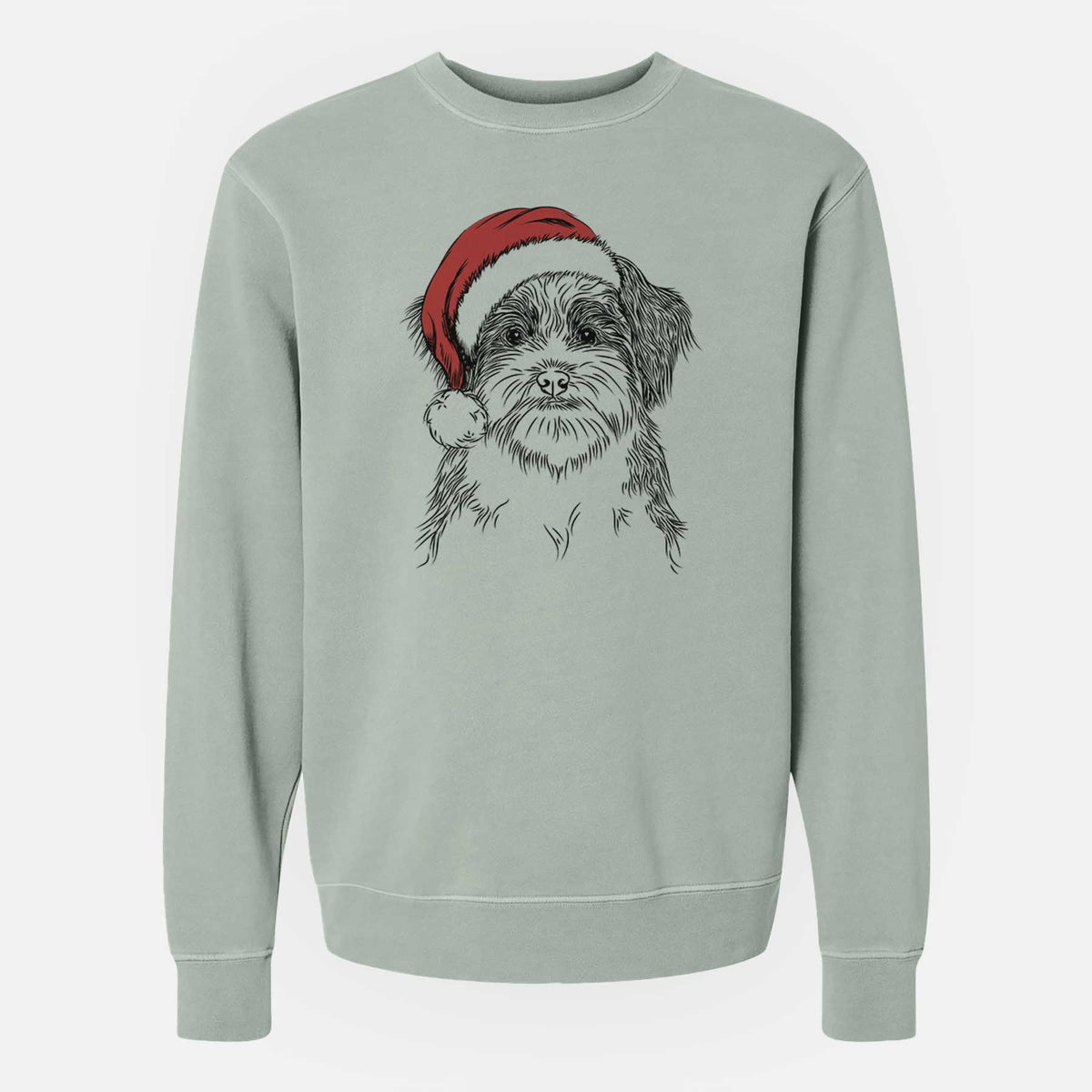 Santa Asa the Havanese - Unisex Pigment Dyed Crew Sweatshirt