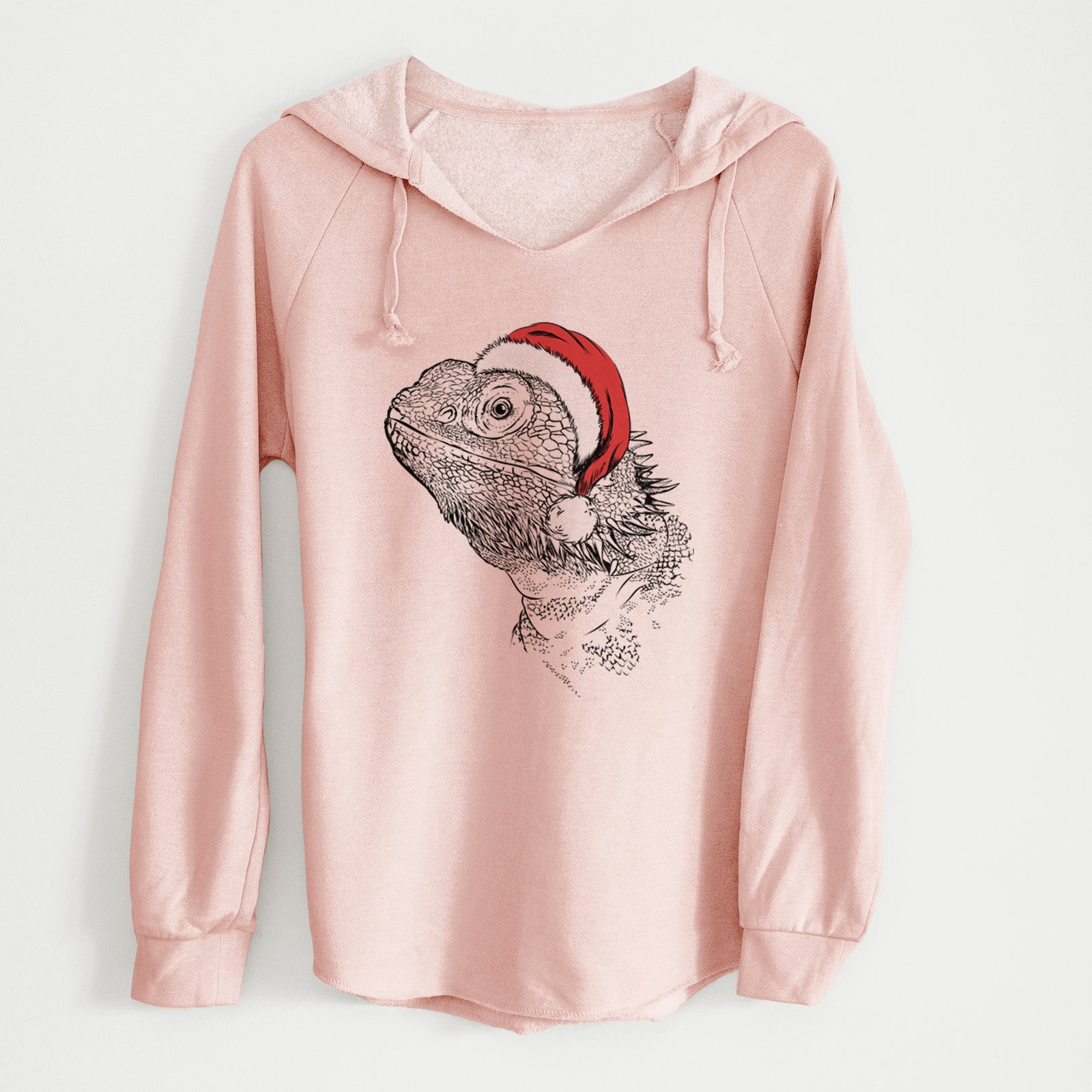 Santa Ash the Bearded Dragon - Cali Wave Hooded Sweatshirt
