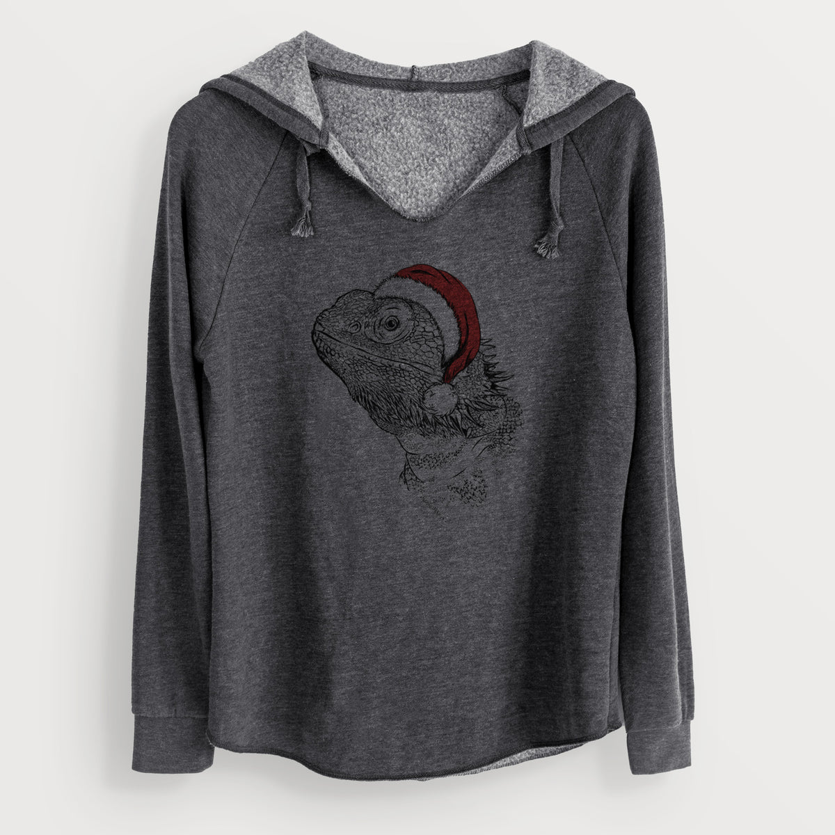 Santa Ash the Bearded Dragon - Cali Wave Hooded Sweatshirt