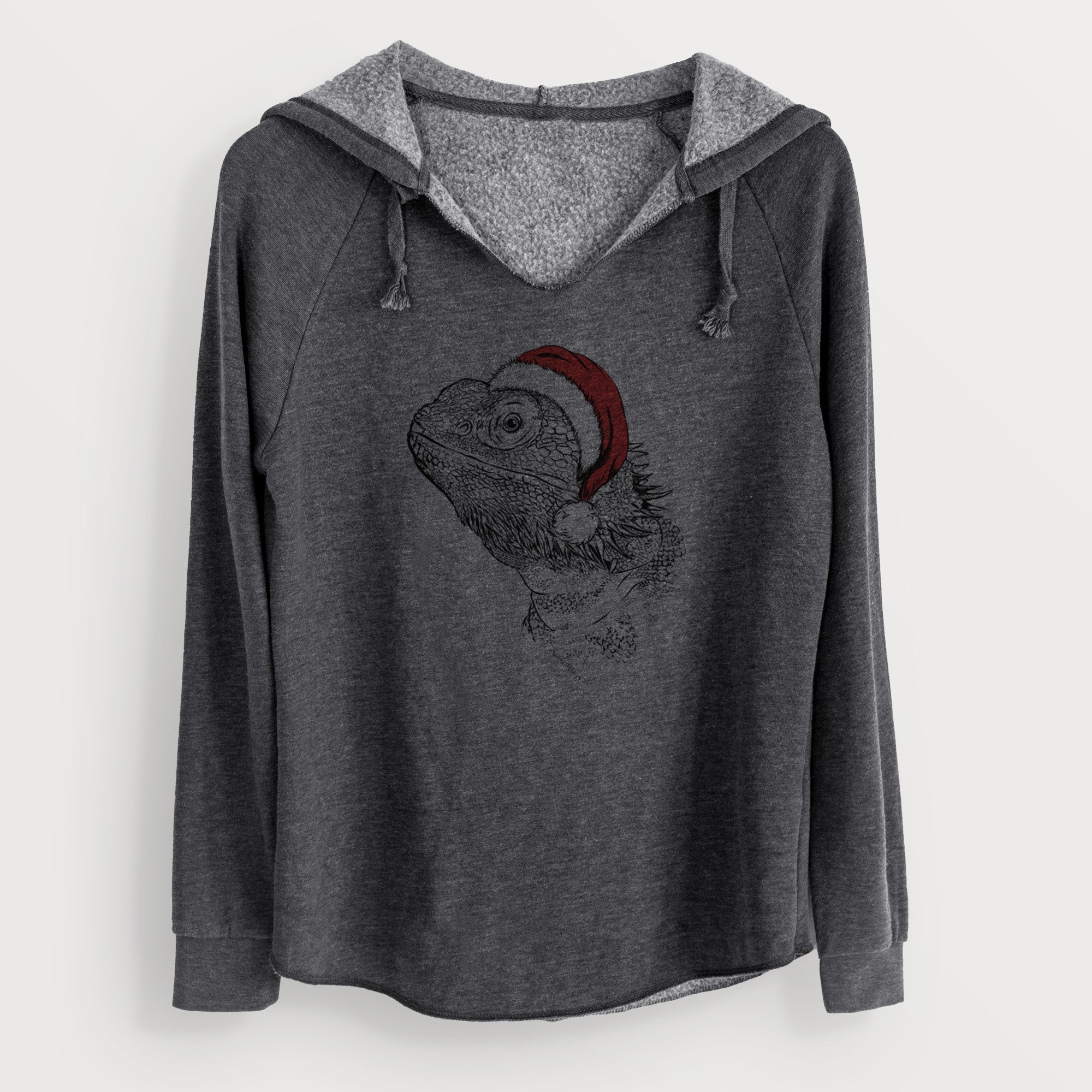 Santa Ash the Bearded Dragon - Cali Wave Hooded Sweatshirt