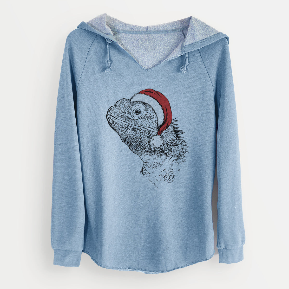 Santa Ash the Bearded Dragon - Cali Wave Hooded Sweatshirt