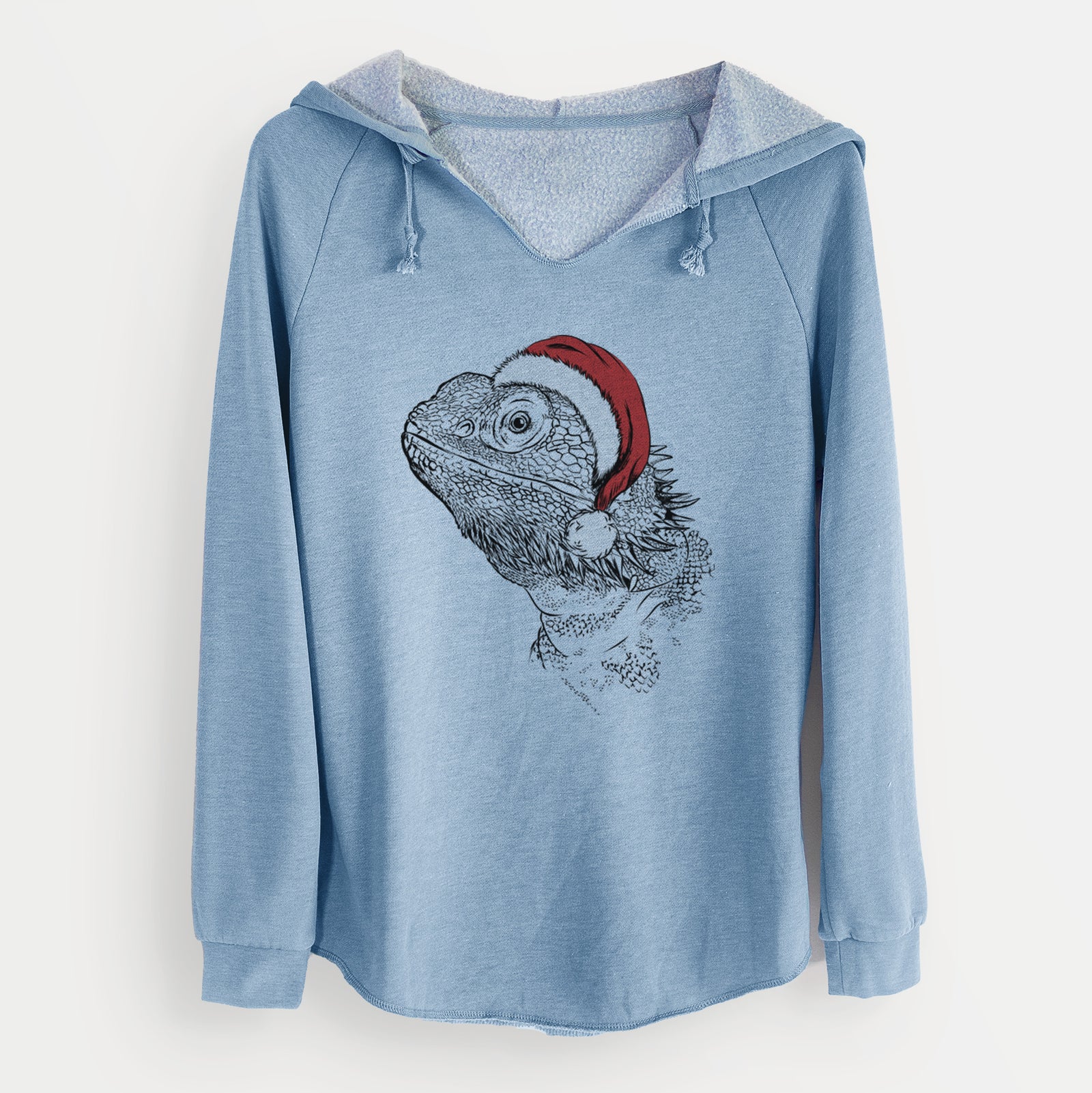 Santa Ash the Bearded Dragon - Cali Wave Hooded Sweatshirt