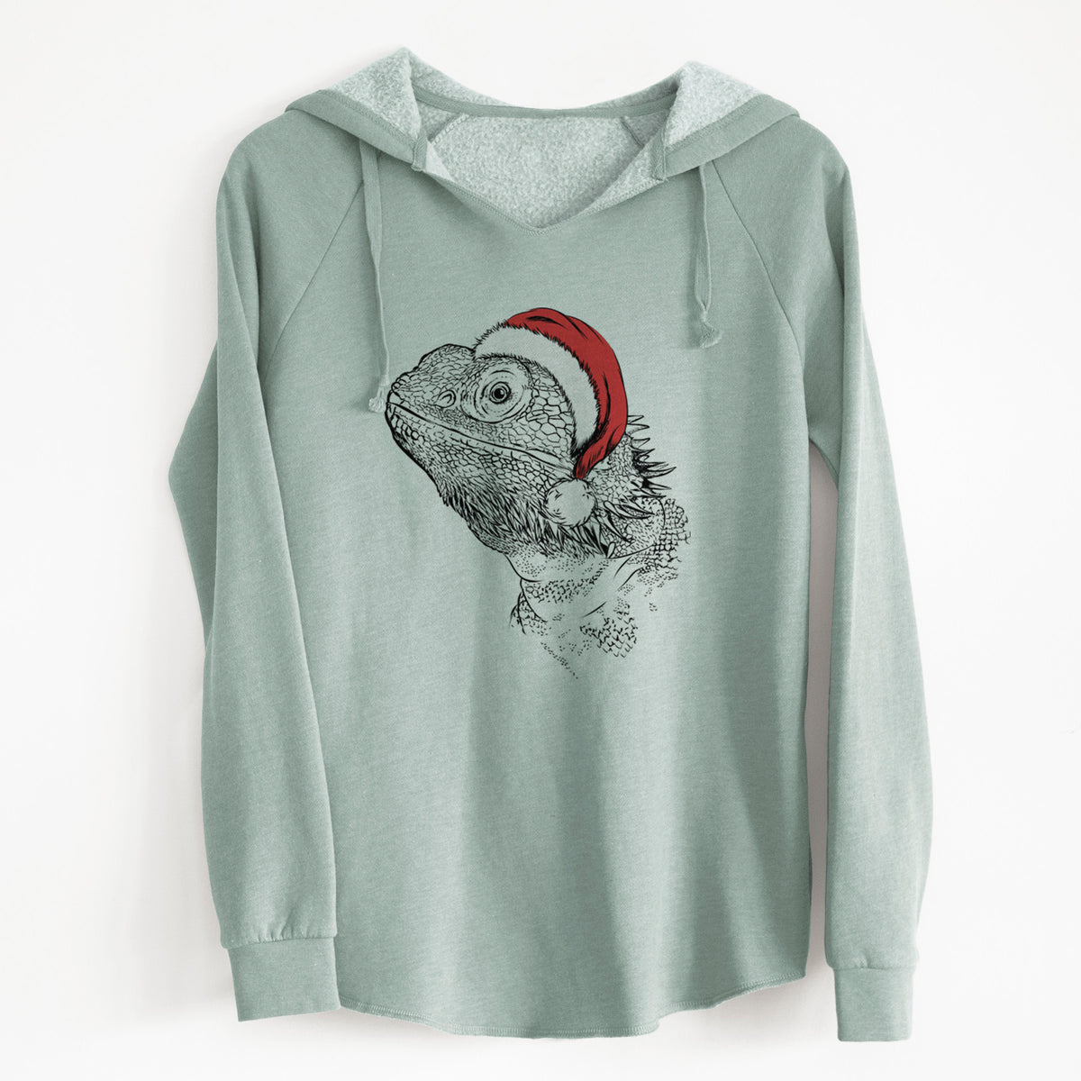 Santa Ash the Bearded Dragon - Cali Wave Hooded Sweatshirt