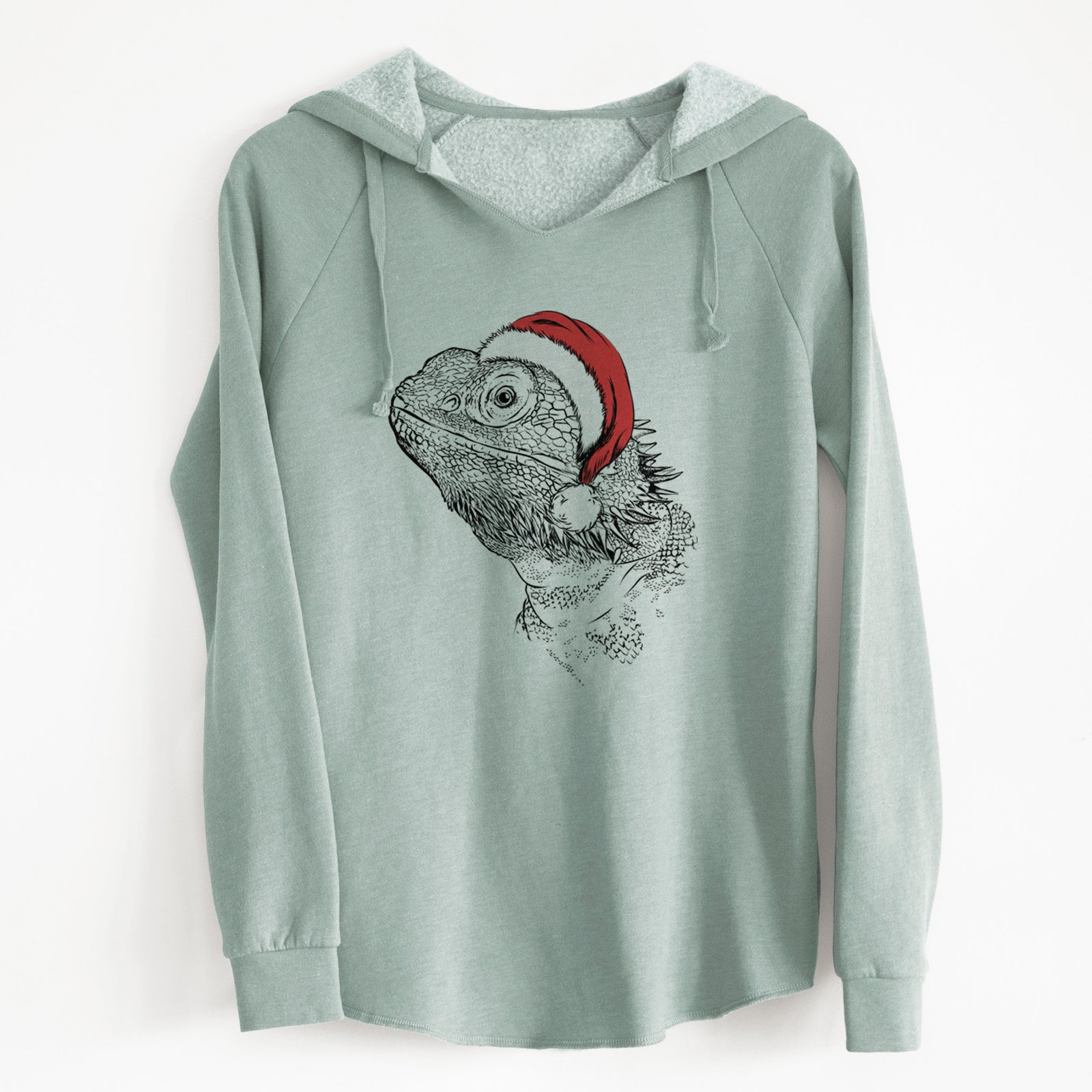 Santa Ash the Bearded Dragon - Cali Wave Hooded Sweatshirt