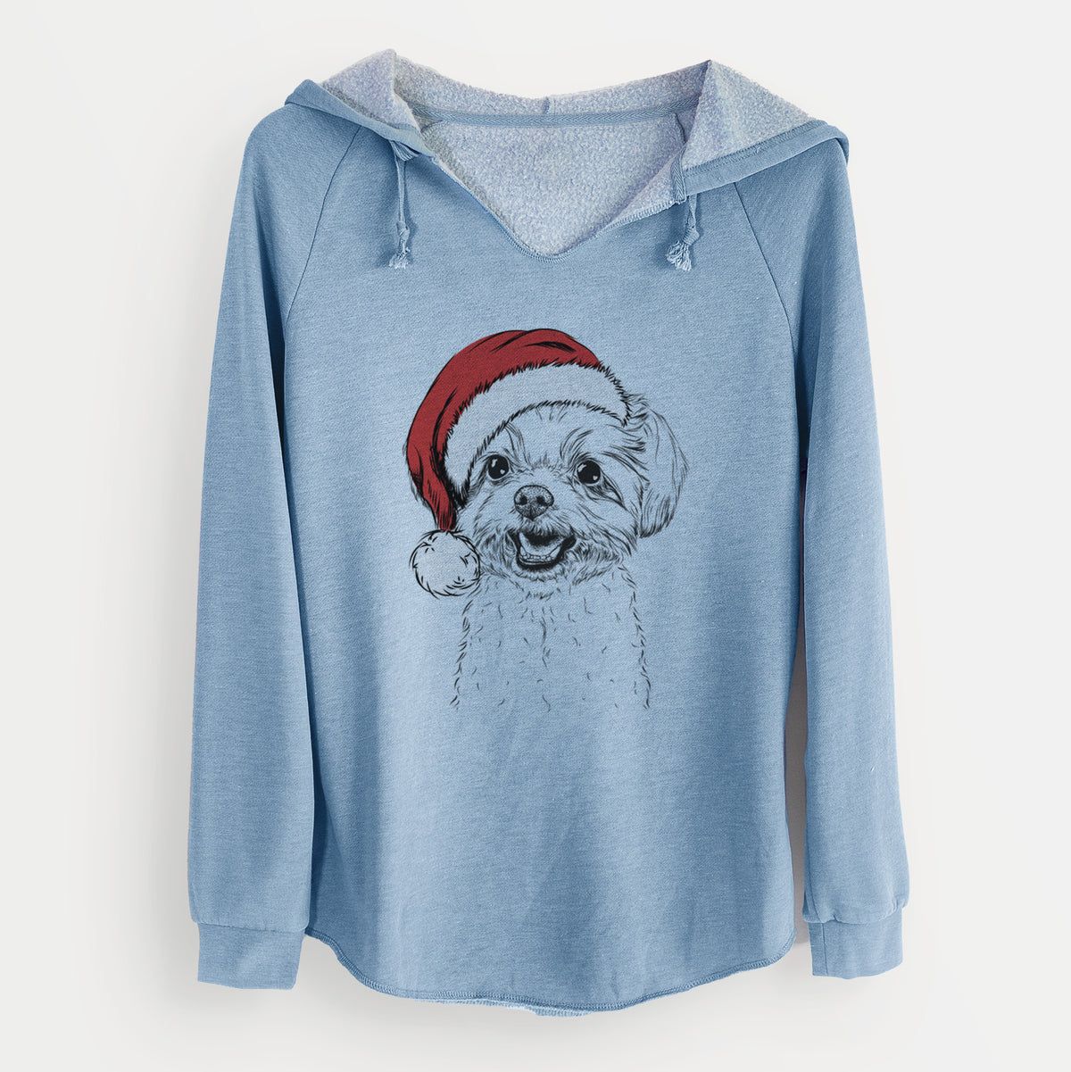 Santa Aspen the Morkie - Cali Wave Hooded Sweatshirt