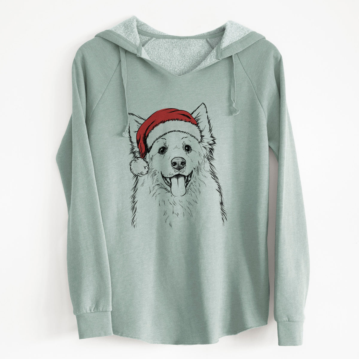 Santa Aspenita the Mixed Breed - Cali Wave Hooded Sweatshirt