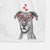 Athena the Merle Great Dane Decorative Hand Towel