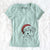 Santa Atlas the Saint Bernard - Women's V-neck Shirt