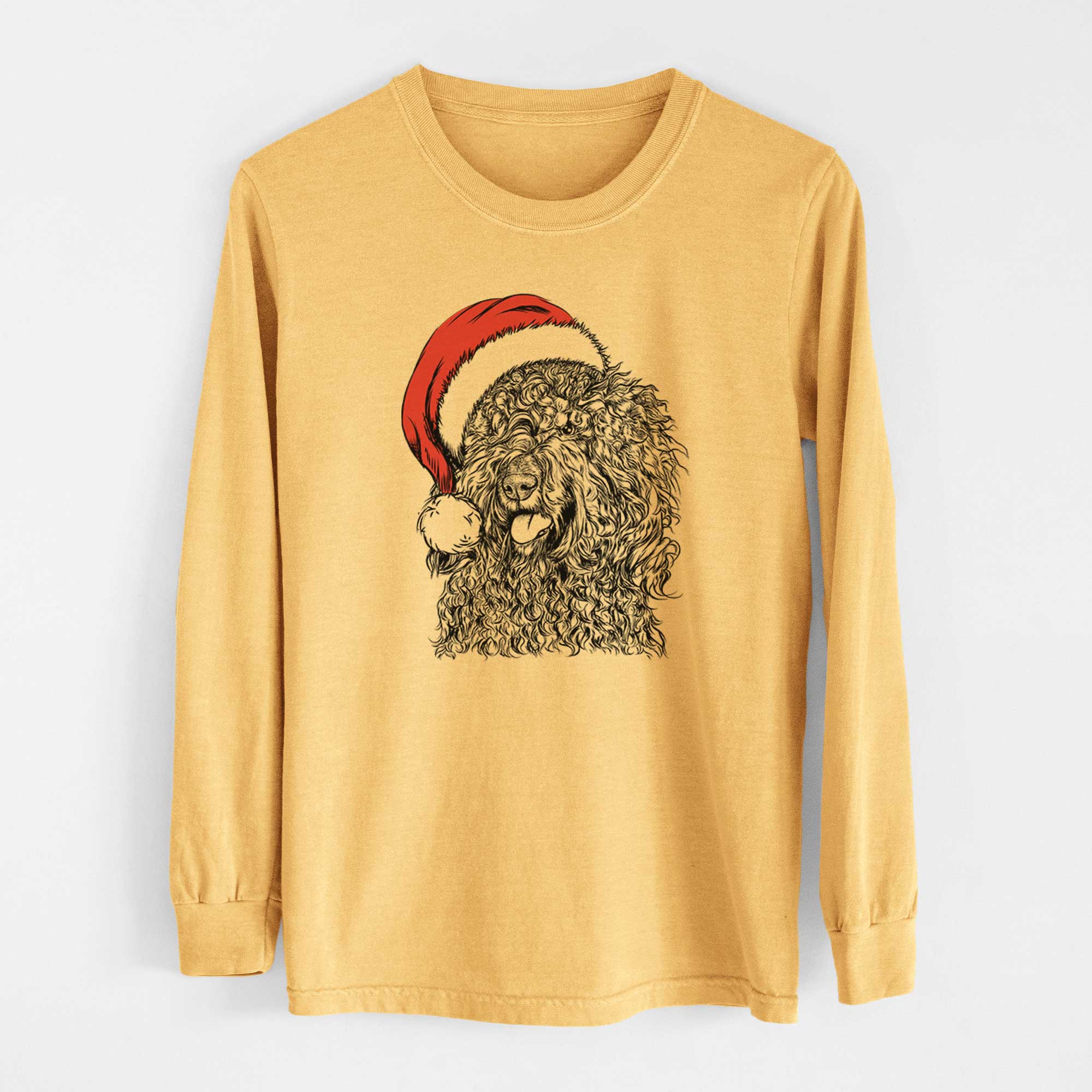 Santa Babs the Barbet - Heavyweight 100% Cotton Long Sleeve