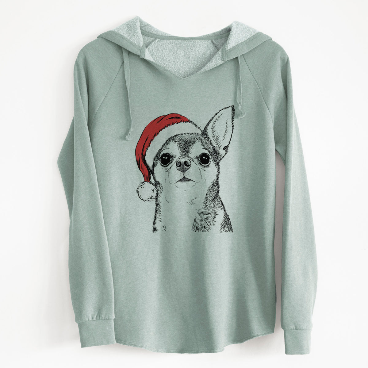 Santa Baby the Chihuahua - Cali Wave Hooded Sweatshirt