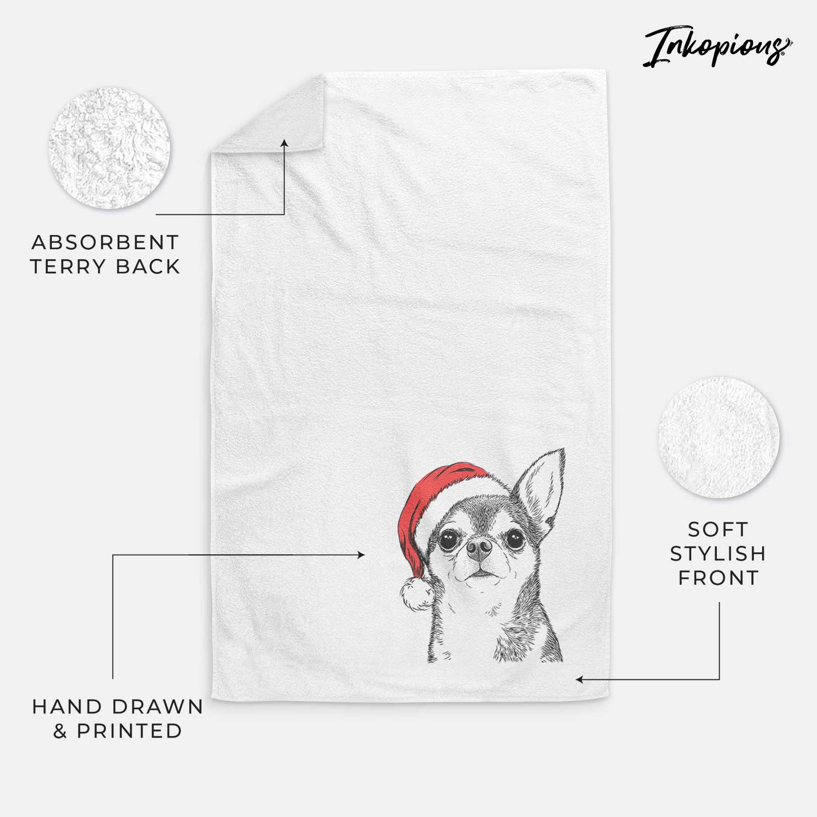 Baby the Chihuahua Decorative Hand Towel