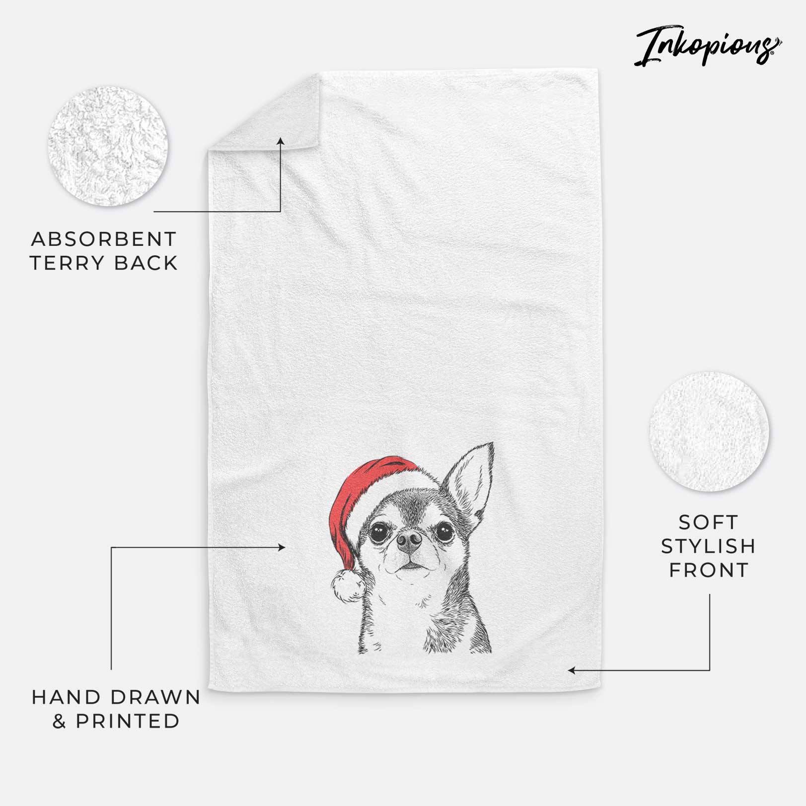 Baby the Chihuahua Decorative Hand Towel