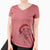 Santa Bailey the Labrador Retriever - Women's V-neck Shirt