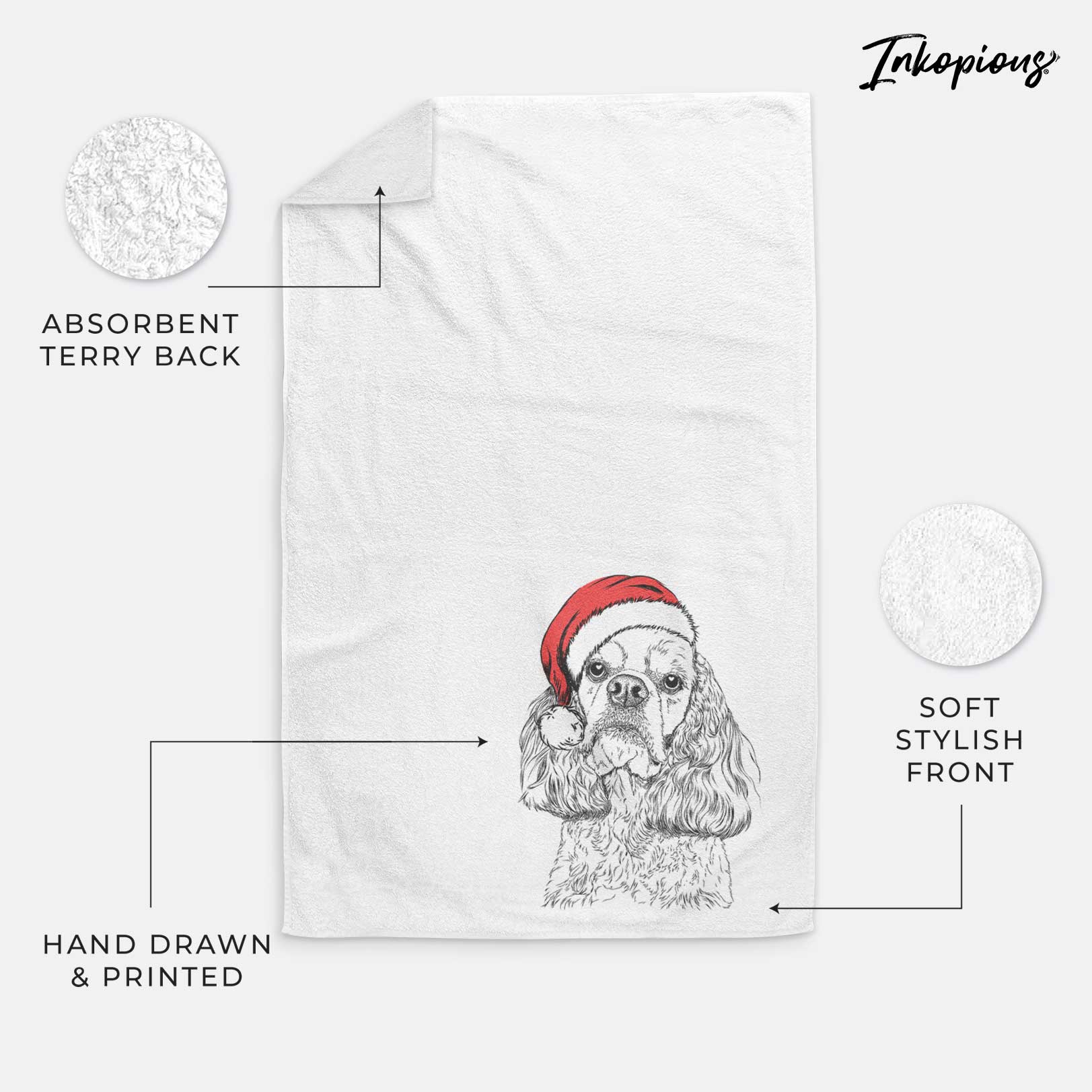 Bailey the American Cocker Spaniel Decorative Hand Towel