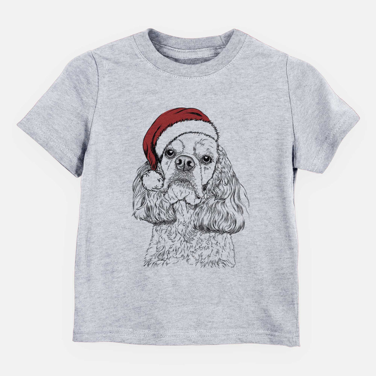 Santa Bailey the American Cocker Spaniel - Kids/Youth/Toddler Shirt