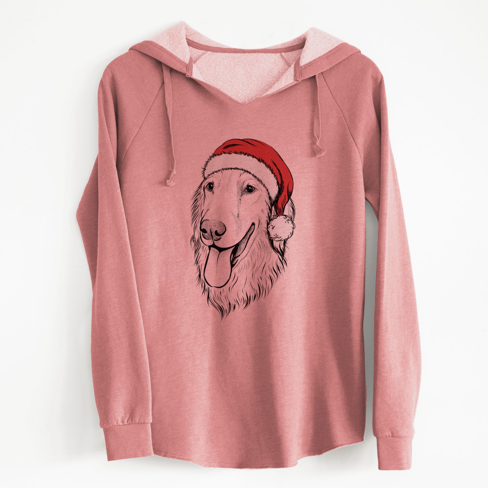 Santa Bailey the Golden Retriever - Cali Wave Hooded Sweatshirt