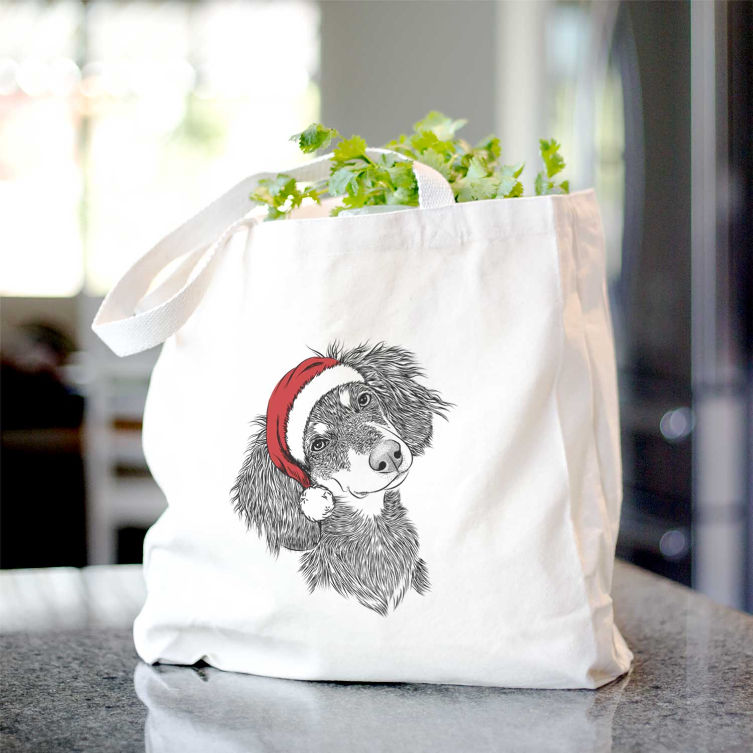 Bailey the Long Haired Dachshund - Tote Bag