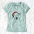 Santa Bailey the Pitbull - Women's V-neck Shirt