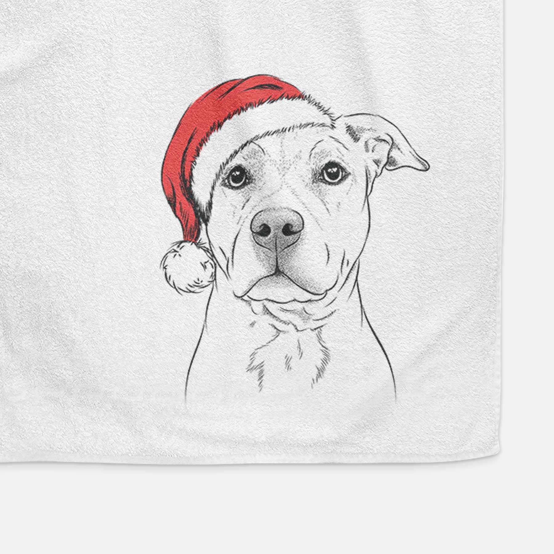 Bailey the American Staffordshire Terrier Decorative Hand Towel