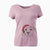 Santa Bailey the American Staffordshire Terrier - Women's V-neck Shirt