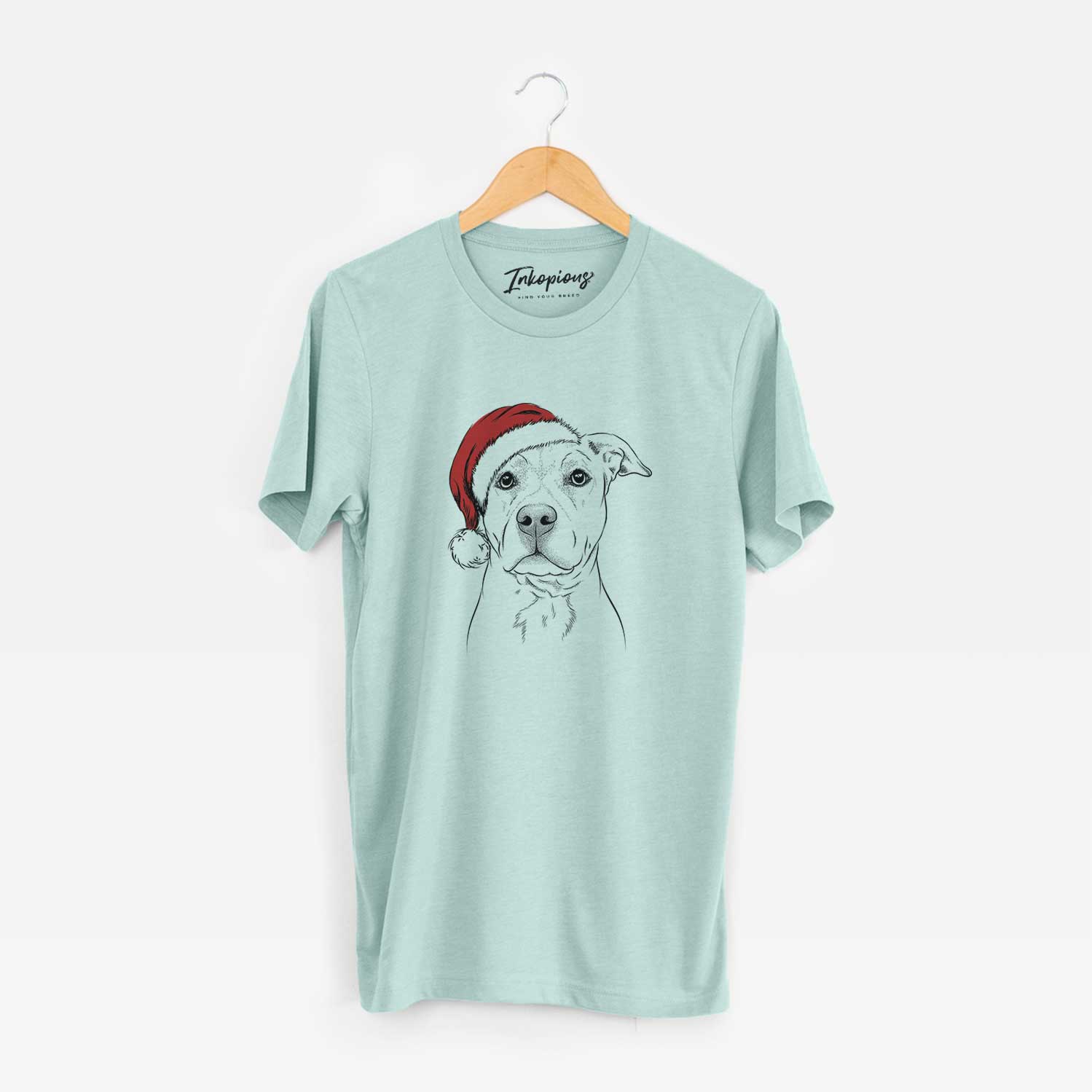 Santa Bailey the American Staffordshire Terrier - Unisex Crewneck