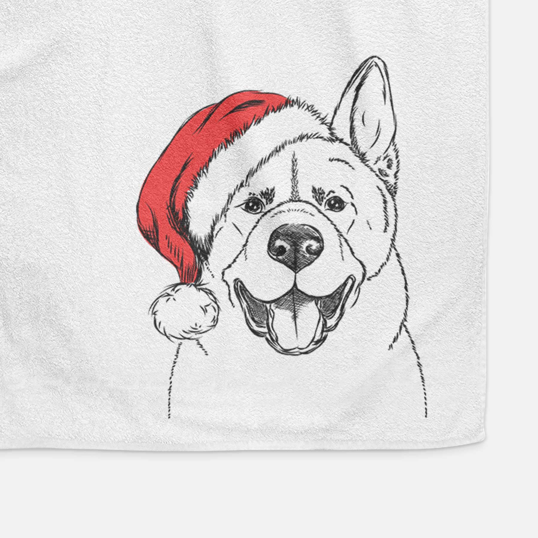 Baku the Akita Decorative Hand Towel