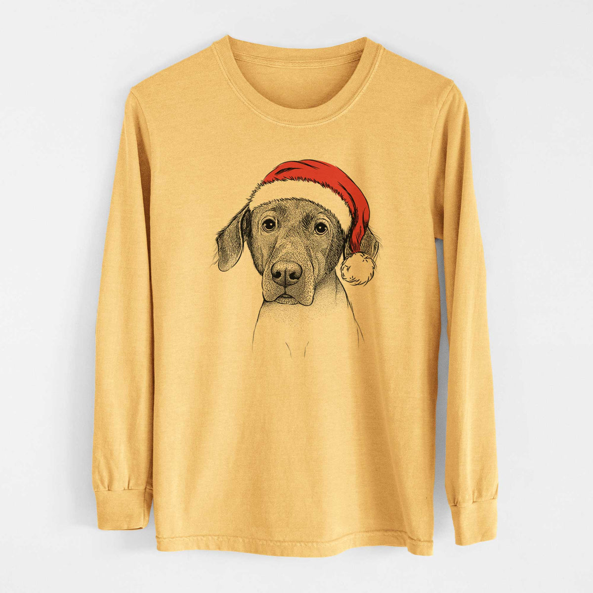 Santa Baldwin the Mixed Breed - Heavyweight 100% Cotton Long Sleeve