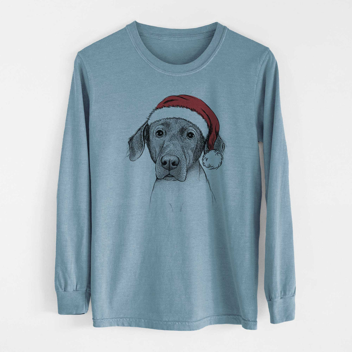 Santa Baldwin the Mixed Breed - Heavyweight 100% Cotton Long Sleeve