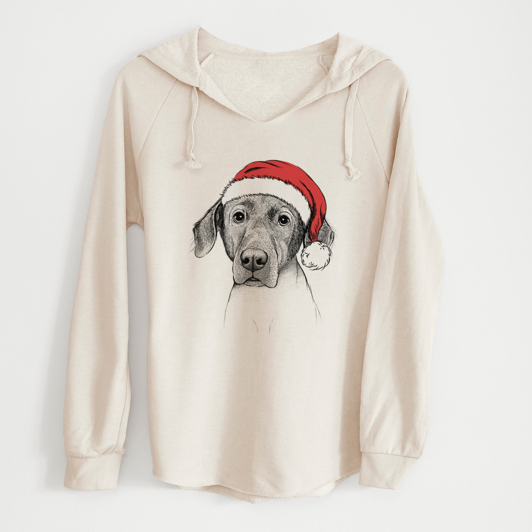 Santa Baldwin the Mixed Breed - Cali Wave Hooded Sweatshirt