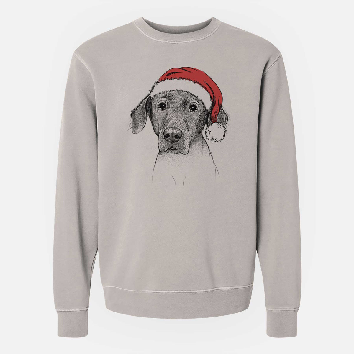 Santa Baldwin the Mixed Breed - Unisex Pigment Dyed Crew Sweatshirt