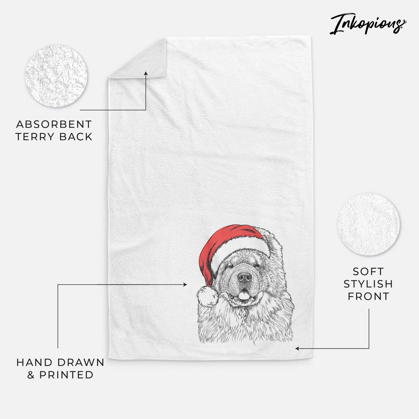 Baloo the Chow Chow Decorative Hand Towel