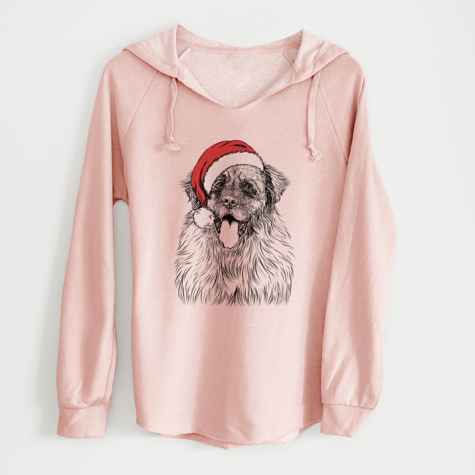 Santa Bamboo the Leonberger - Cali Wave Hooded Sweatshirt