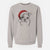 Santa Bandit the Boston Terrier - Unisex Pigment Dyed Crew Sweatshirt