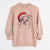 Santa Bandit the Boston Terrier - Unisex Pigment Dyed Crew Sweatshirt