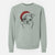 Santa Bandit the Boston Terrier - Unisex Pigment Dyed Crew Sweatshirt