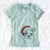 Santa Bandit the Boston Terrier - Women's V-neck Shirt