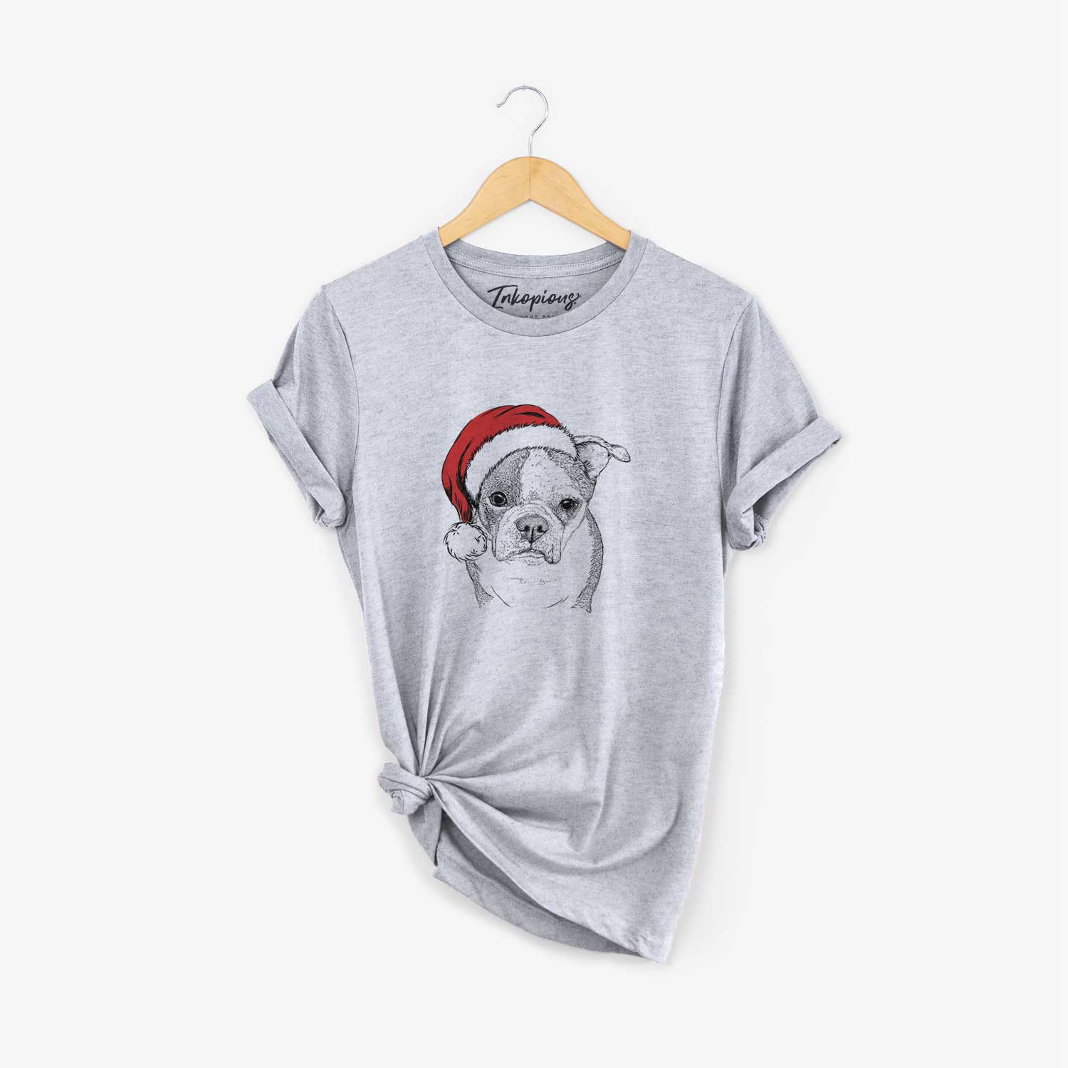 Santa Bandit the Boston Terrier - Unisex Crewneck