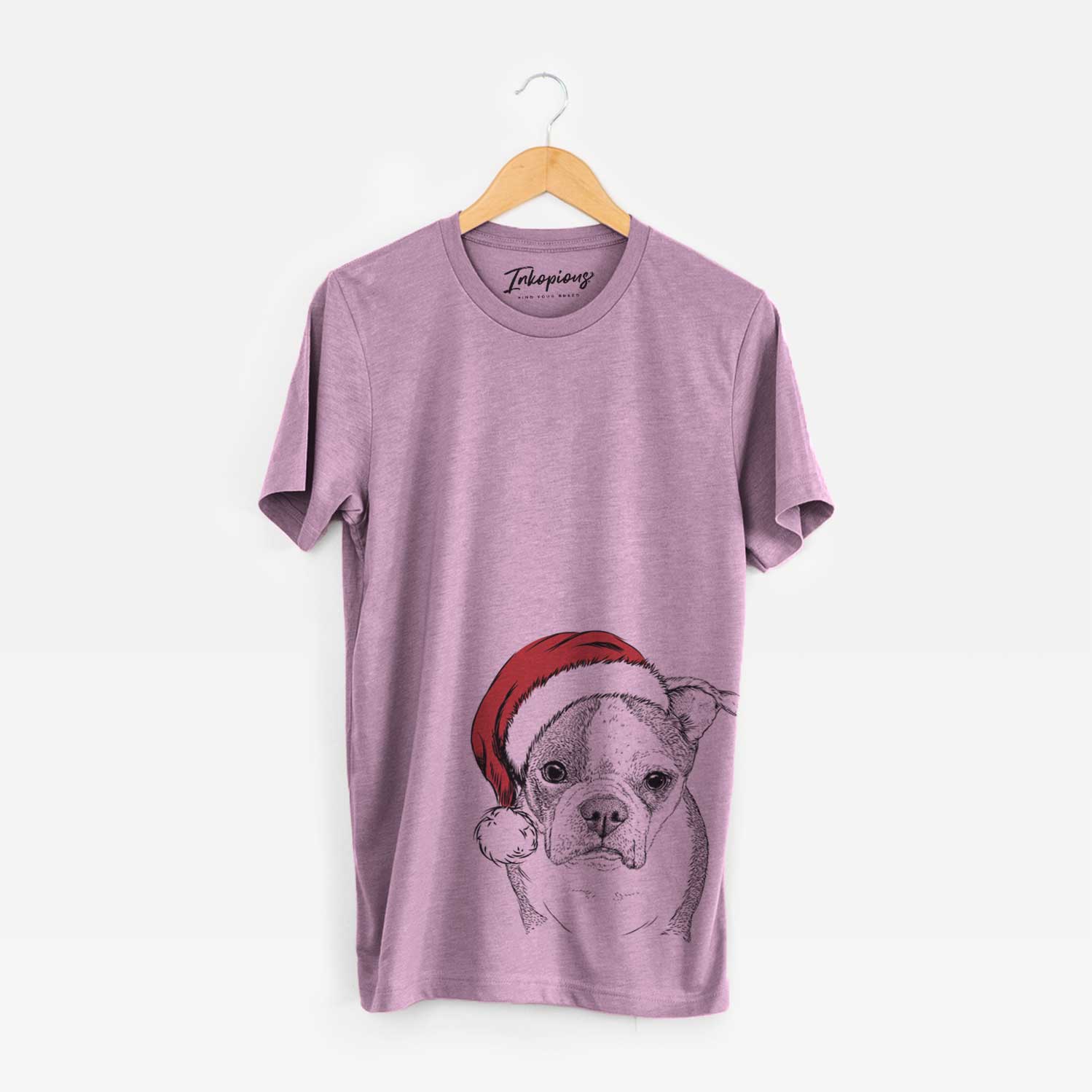 Santa Bandit the Boston Terrier - Unisex Crewneck