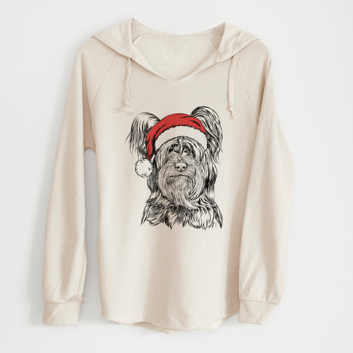 Santa Bandit the Skye Terrier - Cali Wave Hooded Sweatshirt
