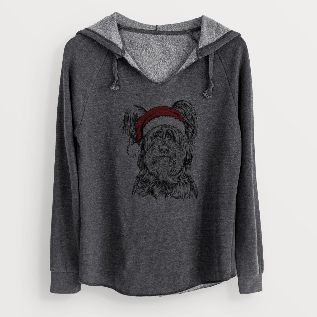 Santa Bandit the Skye Terrier - Cali Wave Hooded Sweatshirt