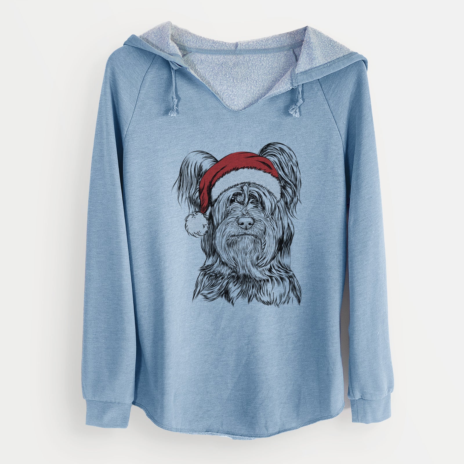 Santa Bandit the Skye Terrier - Cali Wave Hooded Sweatshirt