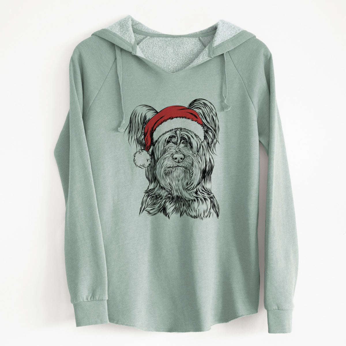 Santa Bandit the Skye Terrier - Cali Wave Hooded Sweatshirt