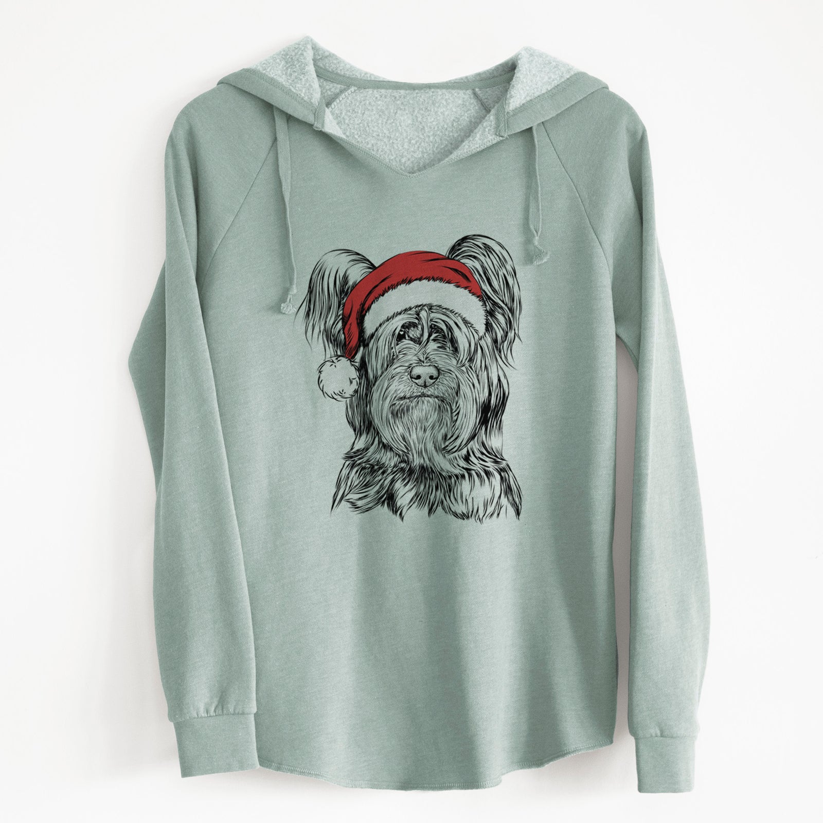 Santa Bandit the Skye Terrier - Cali Wave Hooded Sweatshirt