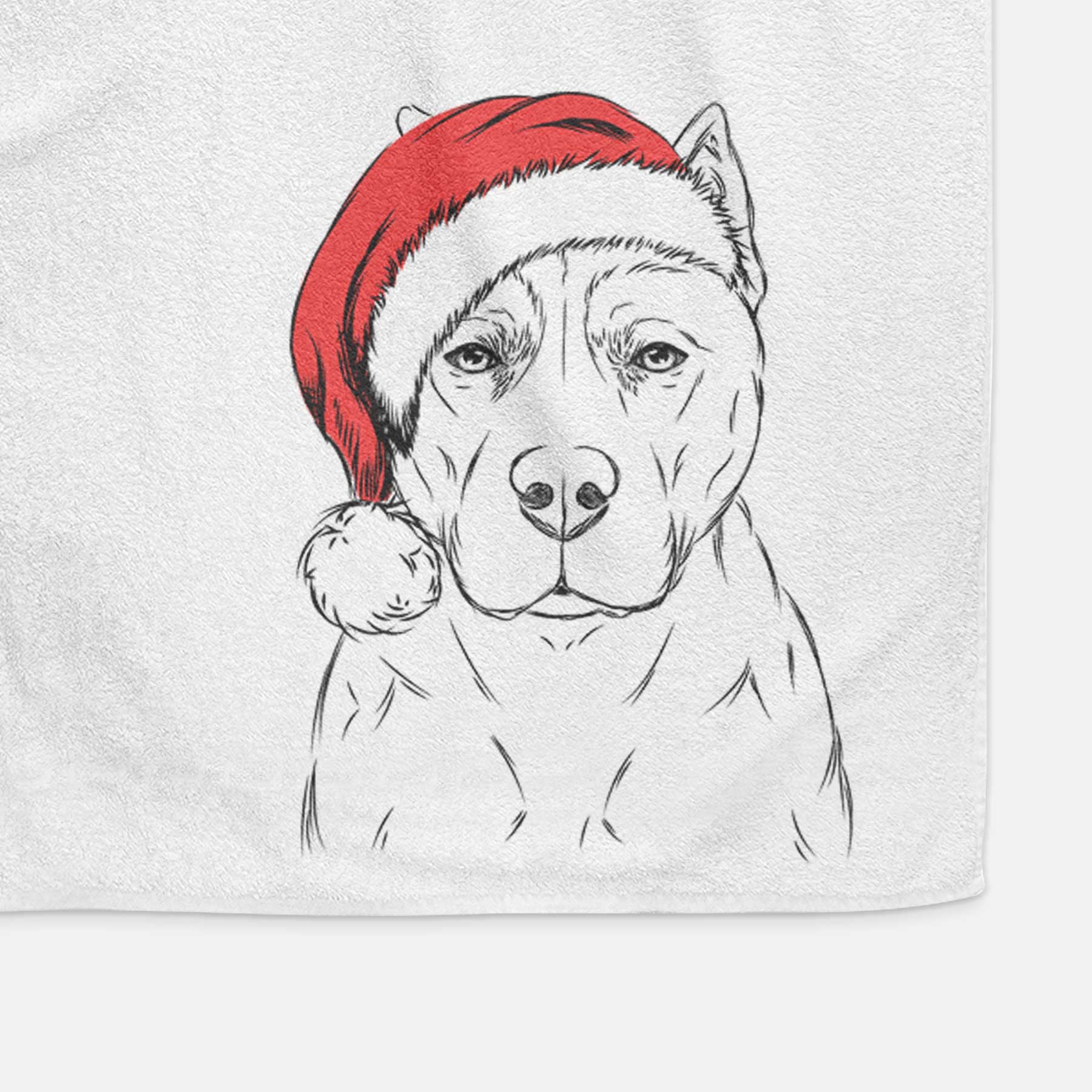 Bane the Pitbull Mix Decorative Hand Towel