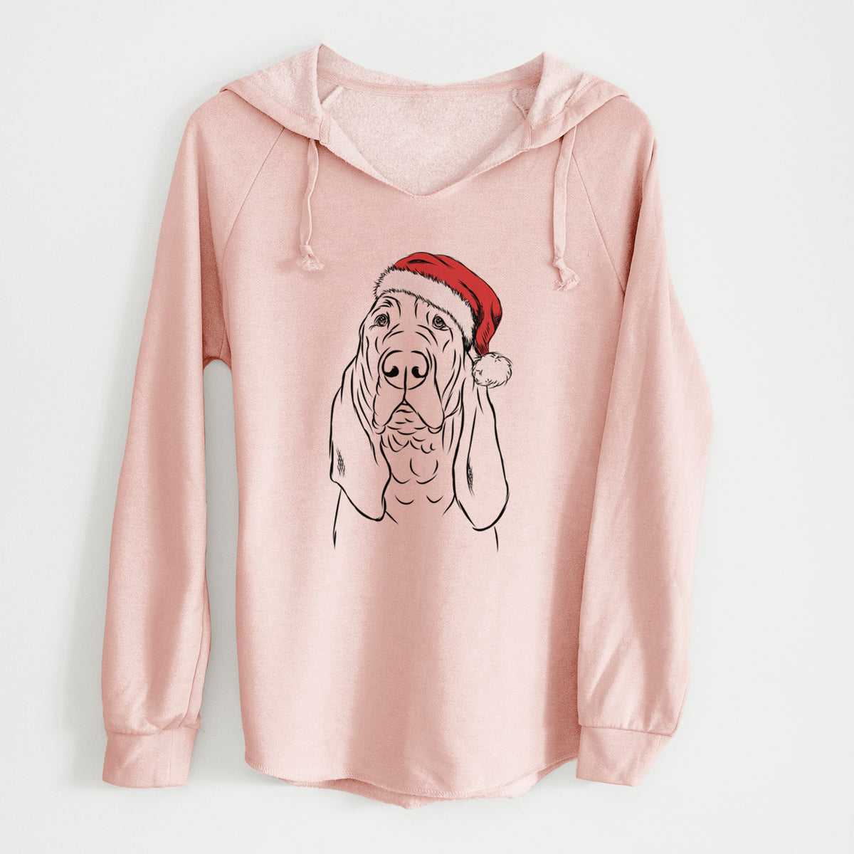 Santa Baron the Bloodhound - Cali Wave Hooded Sweatshirt