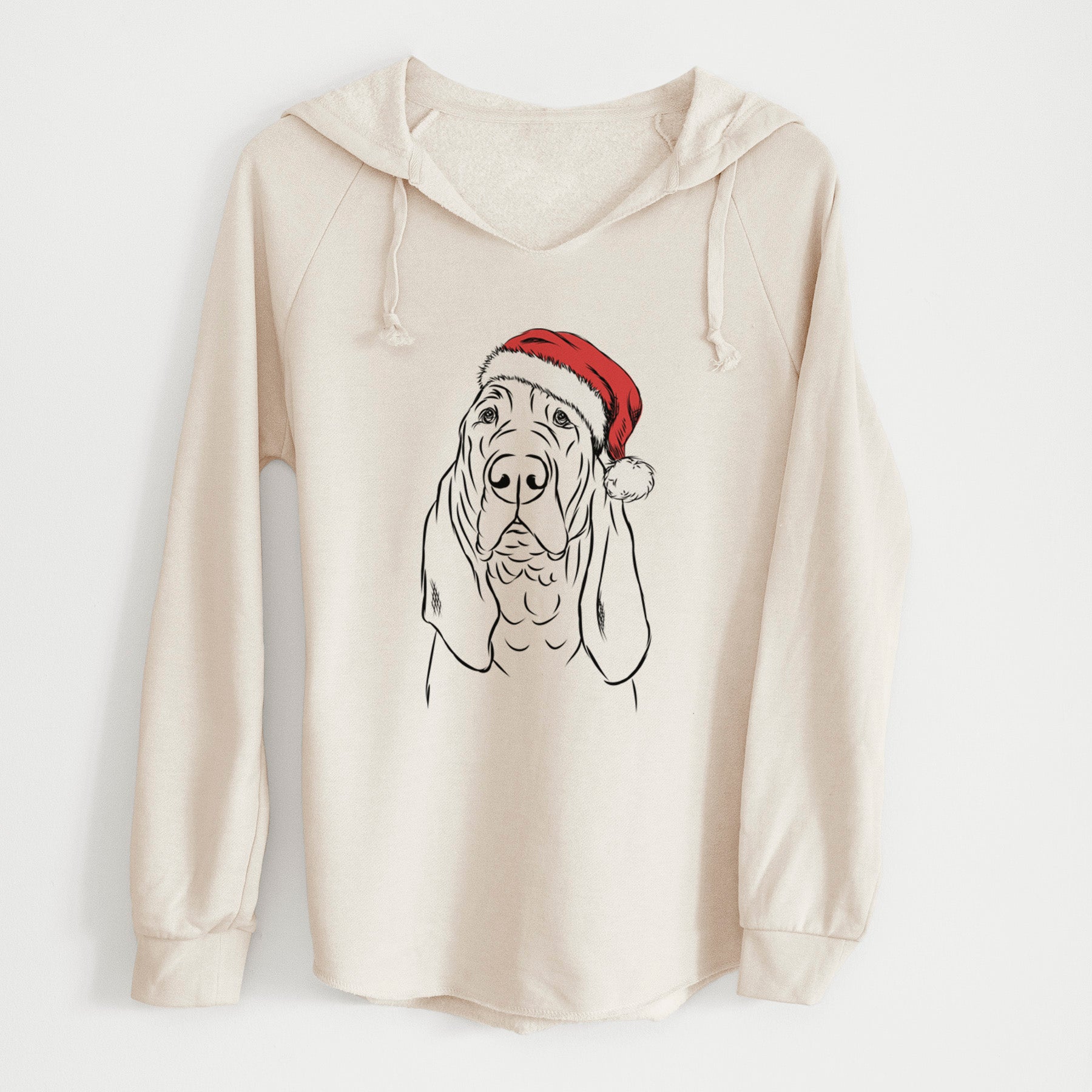 Santa Baron the Bloodhound - Cali Wave Hooded Sweatshirt